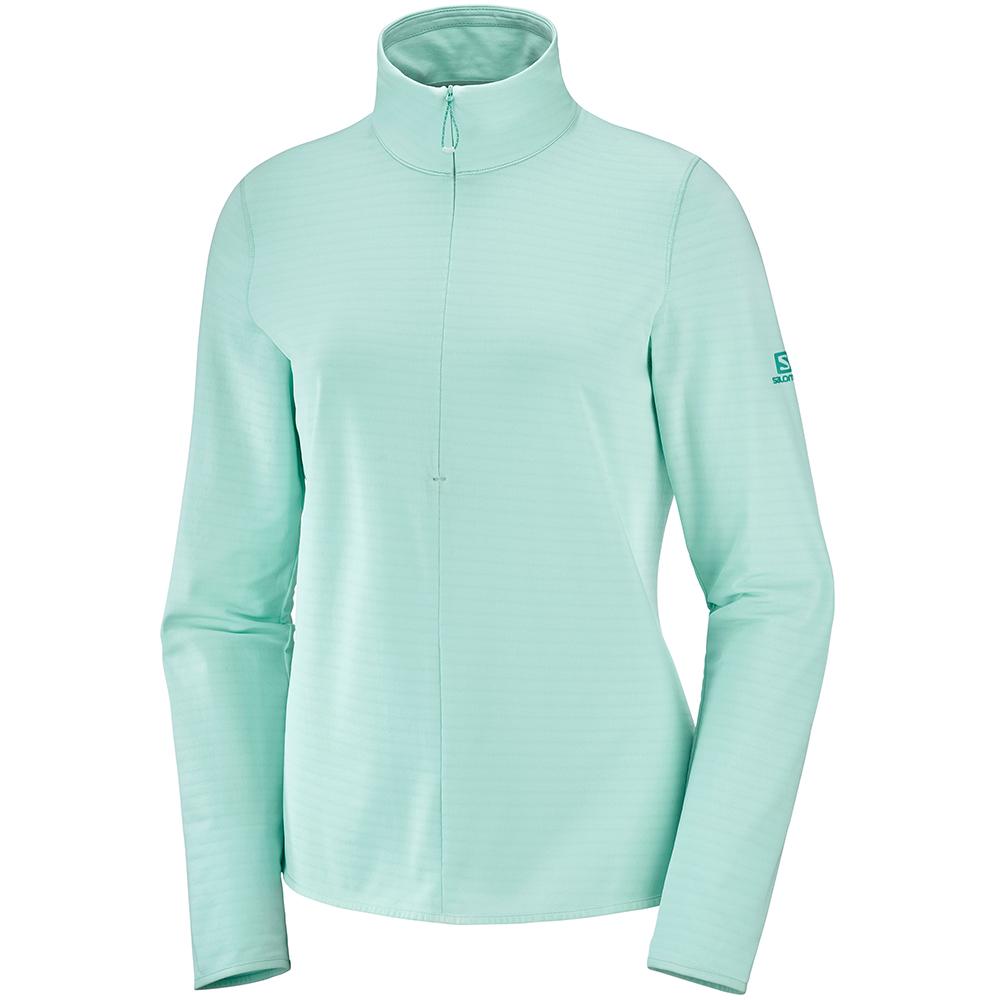 Salomon Singapore Womens Midlayers - OUTRACK HALF ZIP W Multicolor | 48196-OYZW